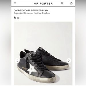 Golden Goose black leather sneakers, Unisex, men or women’s